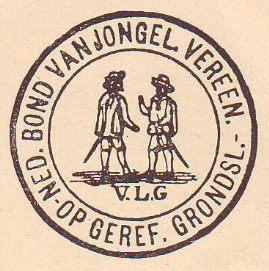 Het logo van de Bond van Jongelings Verenigingen op G.G.
