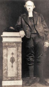 Ds. W.A. Kok (1805-1891) in traditionele predikantsuitmonstering.