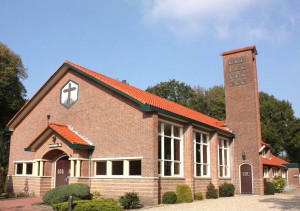 De gereformeerde kerk te Garderen, die per 1 januari 2016 niet meer bij de vGKN behoort.