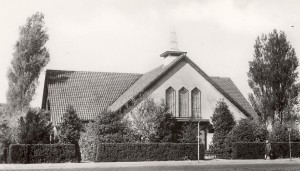 De Noorderkerk, de 'noodkerk' die in 1940 in gebruik genomen werd.
