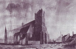 Zo zag de oude Sint Pieterskerk er in de laatste jaren uit.