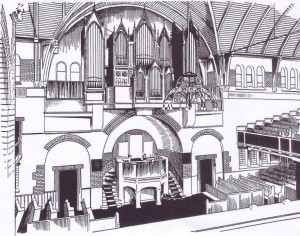 Nog net voor de kerksplitsing in 1957 werden het orgel en het interieur van de Westerkerk stevig vernieuwd.