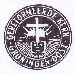 Het kerkzegel van de Gereformeerde Kerk Groningen-Oost.