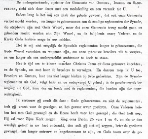 Oudega brief De Vries