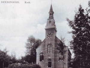 De oude gereformeerde kerk op het terrein van de psychiatrische inrichting Dennenoord.