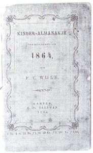 Het 'Kinderalmanakje' uit 1864.