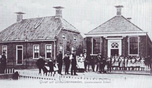 De eerste christelijke school te Uithuizermeeden (1855).