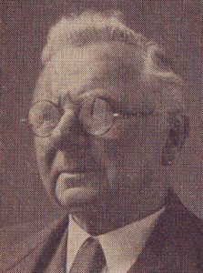 Ds. W. Bouwman (1868-1958), de eerste predikant van de Gereformeerde Kerk te Lutjegast. 