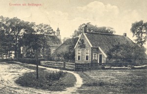Een kijkje richting hervormde kerk van Sellingen.