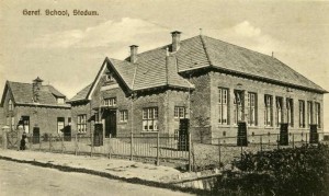 De gereformeerde (later christelijke) school te Stedum.