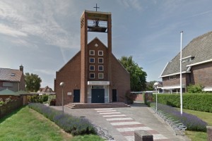 De Petrakerk in Rijnsbrug, die in ... in gebruik genomen werd en waar op zondag 8 mei 2016 de laatste dienst gehouden zal worden.
