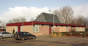 De nieuwe gereformeerde kerk te Nijeveen.
