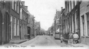De Kruisstraat te Meppel voor 1900.