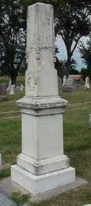 Ds. Bolks werd in Orange City 9Iowa), zijn laatste gemeente, begraven (1894).