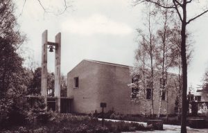 De in in gebruik genomen voormalig gereformeerde Maranathakerk te Driebergen.