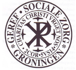 Logo van de Stichting voor Gereformeerde Sociale ZXorg, later 'ds. Th. Dellemanstichting'.