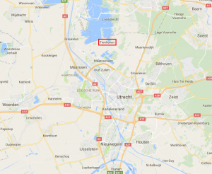 Tienhoven ten noorden van Utrecht (kaart: Google).