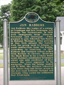 Een van de medereizigers op de Isabella Bath was Jan Rabbers die het dorp Groningen stichtte. 
