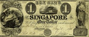 Singapore had een eigen bank met eigen geld...