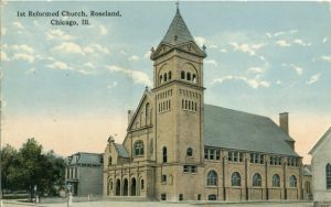De eerste sttlers hadden een eenvoudig gerformeerd kerkje; deze 1st Christian Reformed Church werd in 1887 gebouwd. 