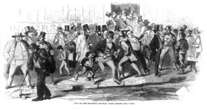 In 1857 ontstond een financiële crisis, wat een run op de banken veroorzaakte.